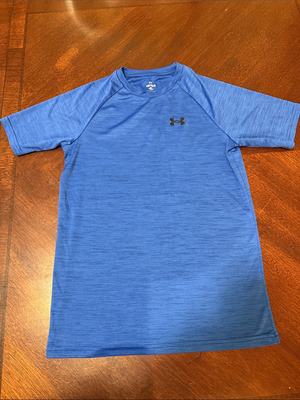 Under Armour Boys Blue Short Sleeve Performance Shirt